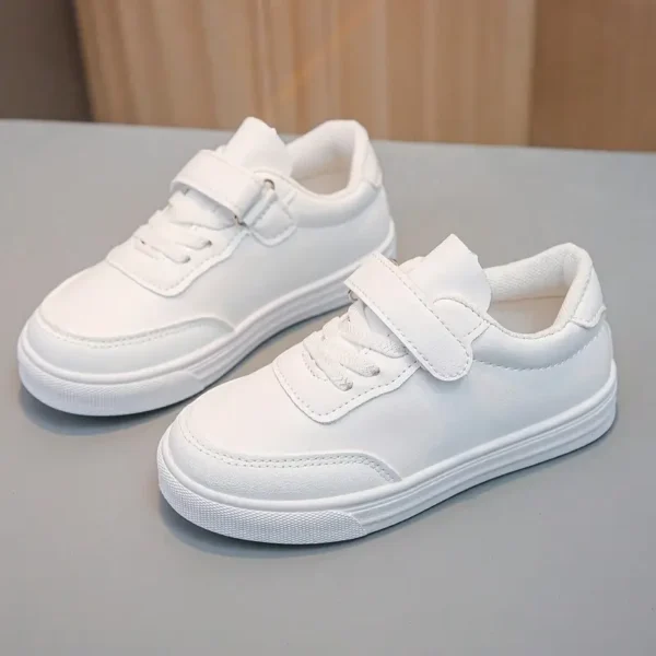 Children White Canvas Shoes